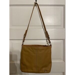 Medium Brown Leather‎ Cross Body Purse Bag The SAK Timeless Nature Simple Core